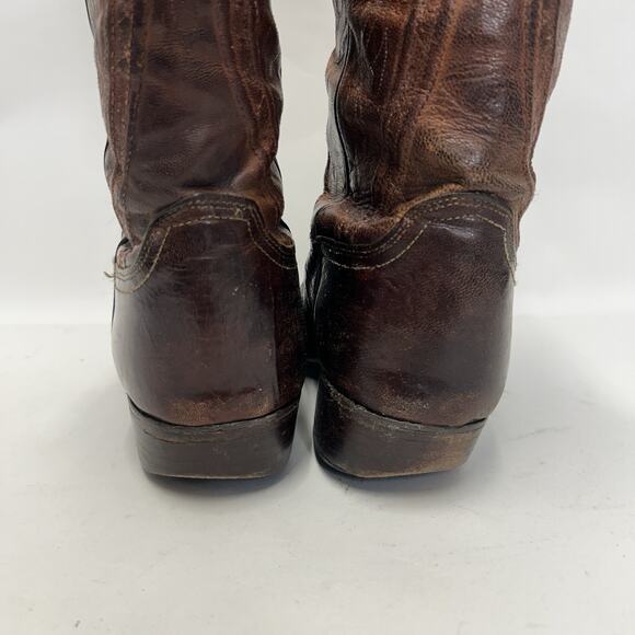 Vintage Lucchese Western Cowboy Boots Goat “Brown” main image 11